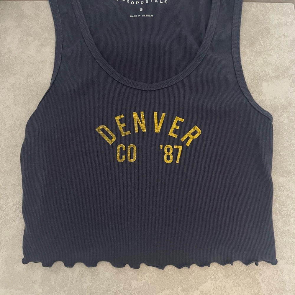 Aeropostale Women's Black Crop Top